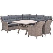 Garden Impressions Nova lounge dining set 6-delig incl stoelen - mysti...