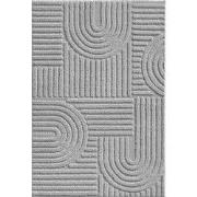 Laagpolig vloerkleed Arte - Japandi Stijl - Zilver / Grijs - 140x200 c...