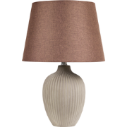 FERGUS  - Tafellamp - Lichtbruin - Keramiek