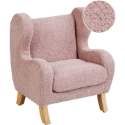 FARUM - Kinderfauteuil - Lichtroze - Bouclé