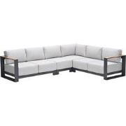 Garden Impressions Malakka loungebank 4-delig - light teak look