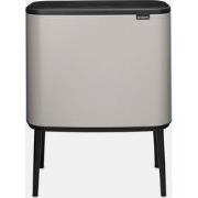 Bo Touch Bin, met 1 binnenemmer, 36 liter - Soft Grey