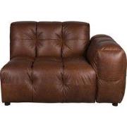 DUTCHBONE Sofa Element Hackman With Arm Right Leather Chocol