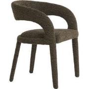 Light & Living - Eetkamerstoel KYRAN - 58x57x78 cm - Bruin - Set van 2