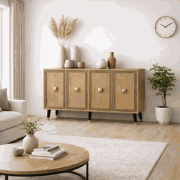 Modern Dressoir Ansel Sapphire Eikenlook Melamine 120 cm