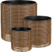 Mica Decorations Cesena Bloempot – Set van 3 – Plantenpot voor Bloemen...