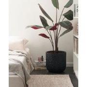 YUHUA - Bloempot - Zwart - 43 x 43 x 42 cm - Klei-vezelmengsel