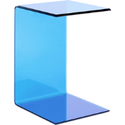 LOURDES - Bijzettafel - Blauw - Veiligheidsglas