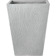 BAIYUN - Bloempot - Grijs - 42 x 42 x 50 cm - Klei-vezelmengsel