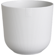 Jazz rond 23 zijdewit bloempot