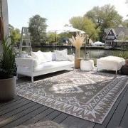 Elle Decoration - Binnen & Buitenkleed - Omkeerbaar - Gemini - Linen /...