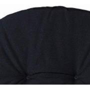 Kussen Kuip hoog 45x96 Panama zwart (4 stuks)