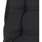 Kussen lage rug Panama zwart 105 cm x 50 cm (4 stuks)