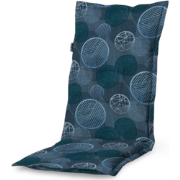 Tuinkussens hoge rug Circle blauw 123 cm x 50 cm (4 stuks)