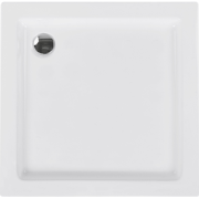 AMPAY - Douchebak - Wit - 90 x 90 x 7 cm - Kunststof