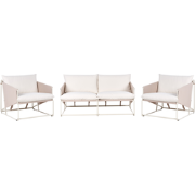 PONTE - Loungeset 4-zits - Taupe - Staal