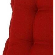Kussen lage rug Rib rood 105 cm x 50 cm (4 stuks)