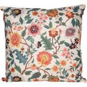 Buitenkussen vintage bloemen kleur 60x60 cm
