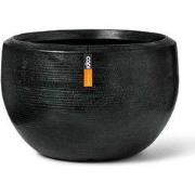 Vaas bol Arc Granite 177x120 zwart bloempot