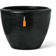 Pot bol Arc Granite 114x90 zwart bloempot