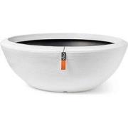 Schaal laag Arc Granite 153x56 wit bloempot