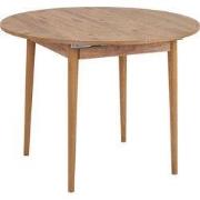 Uitschuifbare eettafel van 100 tot 131 cm met rond tafelblad - KLARA