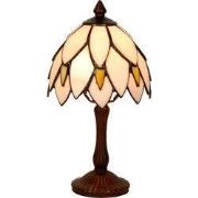 Lumilamp Tiffany Tafellamp Ø 18x34 cm Beige Bruin Glas
