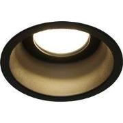 TETIZ inbouwspot deep design GU10 zwart 75mm