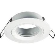 SATURN inbouwspot vast GU10 (excl. Lamp) mat wit 80mm