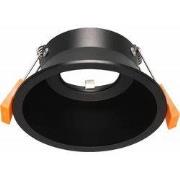 TETIZ inbouwspot deep design GU10 zwart 30Â° richtbaar 90mm