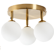 MAVILA - Plafondlamp - Brons - Metaal/Glas