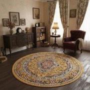 Picasso Sedona Rond Vintage Vloerkleed - Multi / Geel - Laagpolig- 200...