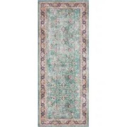 Elle Decoration Maschad Klassiek Laagpolig Vloerkleed Groen- 80x200 CM