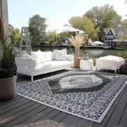 Elle Decoration Gemini Buitenkleed Dubbelzijdig Vloerkleed Zwart- 120x...