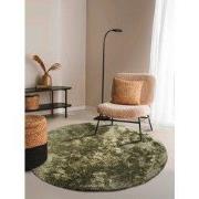 Elle Decoration Cosy Rond Hoogpolig Vloerkleed Groen- 200 CM ROND