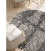 Elle Decoration Brilliance Rond Laagpolig Vloerkleed Zilver Grijs- 160...