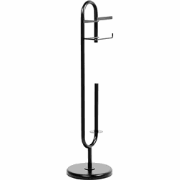 TAPAKUMA - Toiletrolhouder - Zwart - IJzer