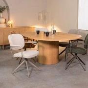 LABEL51 Eetkamertafel Oliva - Naturel - Eiken - Eettafel Oliva 150-200...