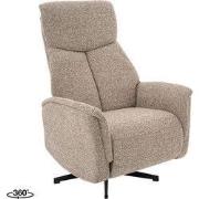 LABEL51 Elektrische Relaxfauteuil Aarhus - Mushroom Royal Boucle