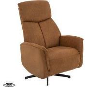 LABEL51 Relaxfauteuil Helsinki - Cognac Micro Suede