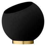 AYTM - Globe Pot Ø30xH26,6 Black/Gold