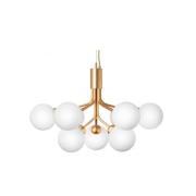 Nuura - Apiales 9 Lichtkroon Brushed Brass/Opal White