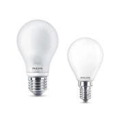 Philips - Lichtbronen LED 1x 806lm E27 + 1x 250lm E14