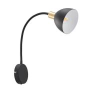 Lindby - Genora Wandlamp m/Ledning Black