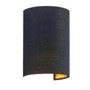 Lindby - Lukani Round Wandlamp Black/Gold/Nickel