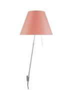 Luceplan - Costanza Wandlamp met Dimmer Alu/Edgy Pink