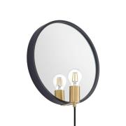 Lucande - LumaniWandlamp w/Mirror Black