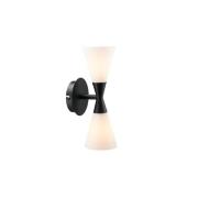 Herstal - Harlekin Wandlamp Duo Matt Black