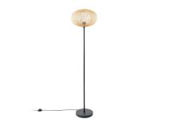 Lindby - Solvira Vloerlamp Bamboo/Black