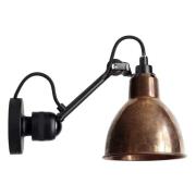 Lampe Gras - 304Sw Wandlamp Zwart/Raw Koper/Wit Lampe Gras